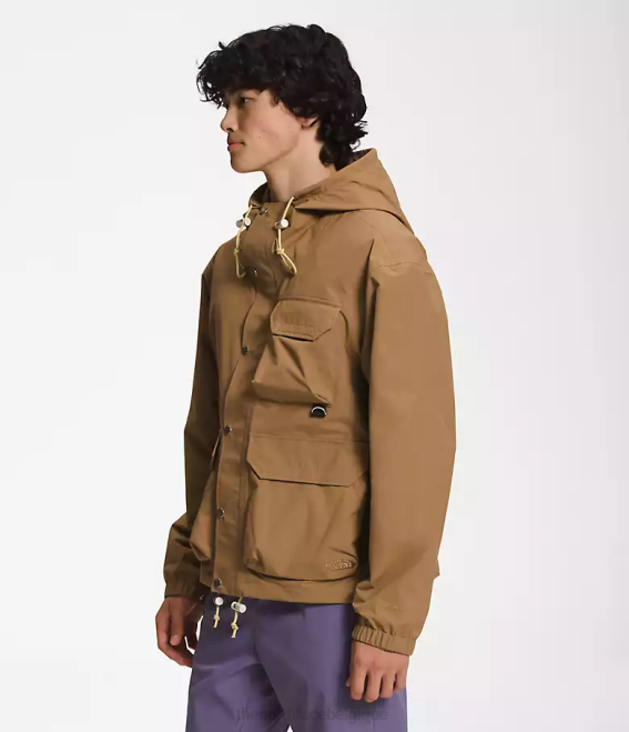 marron utilitaire Hommes The North Face veste de pluie utilitaire m66 62XR297