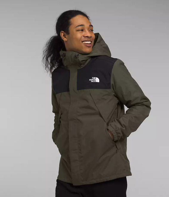 nouveau vert taupe/noir tnf Hommes The North Face triclimate d'Antora 62XR1002