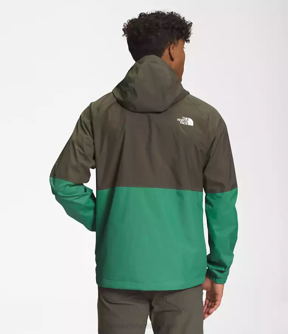 nouveau vert taupe/vert herbe foncé Hommes The North Face sweat à capuche de pluie antora 62XR1202