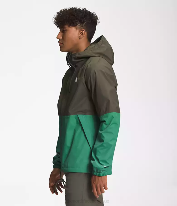 nouveau vert taupe/vert herbe foncé Hommes The North Face sweat à capuche de pluie antora 62XR1202