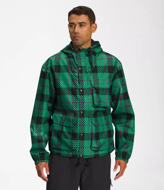 plaid vert herbe profonde Hommes The North Face veste de pluie utilitaire m66 62XR295 - Cliquez sur l'image pour la fermer