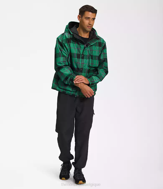 plaid vert herbe profonde Hommes The North Face veste de pluie utilitaire m66 62XR295