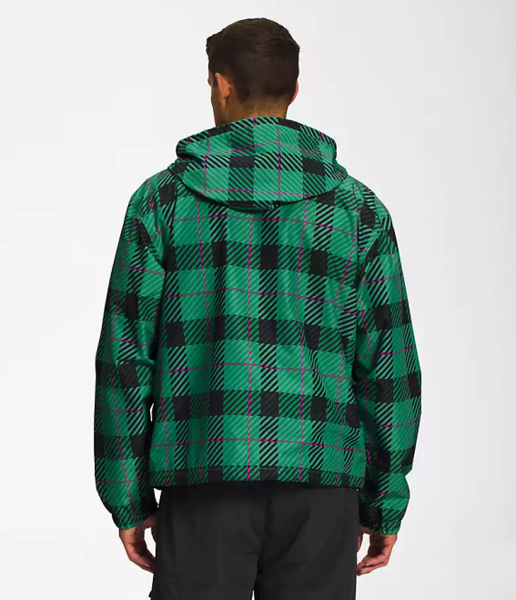 plaid vert herbe profonde Hommes The North Face veste de pluie utilitaire m66 62XR295