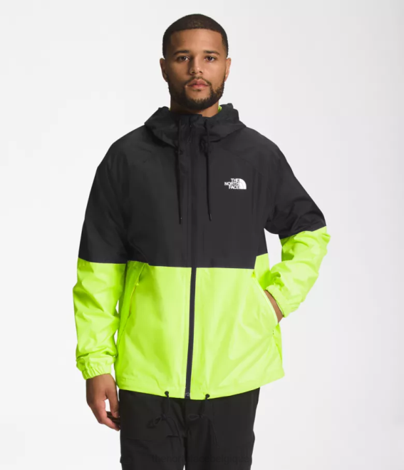 tnf noir/led jaune Hommes The North Face sweat à capuche de pluie antora 62XR1198