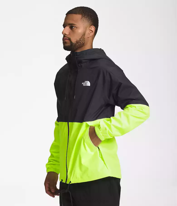 tnf noir/led jaune Hommes The North Face sweat à capuche de pluie antora 62XR1198