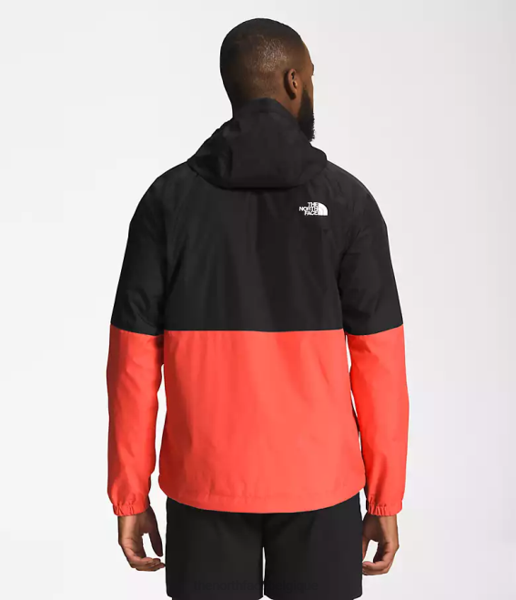 tnf noir/orange rétro Hommes The North Face sweat à capuche de pluie antora 62XR1200
