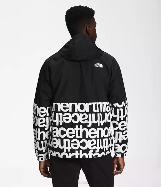 tnf noir/tnf noir imprimé Hommes The North Face sweat à capuche de pluie antora 62XR1199