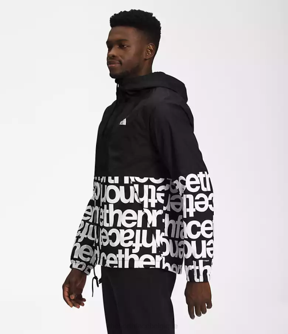 tnf noir/tnf noir imprimé Hommes The North Face sweat à capuche de pluie antora 62XR1199